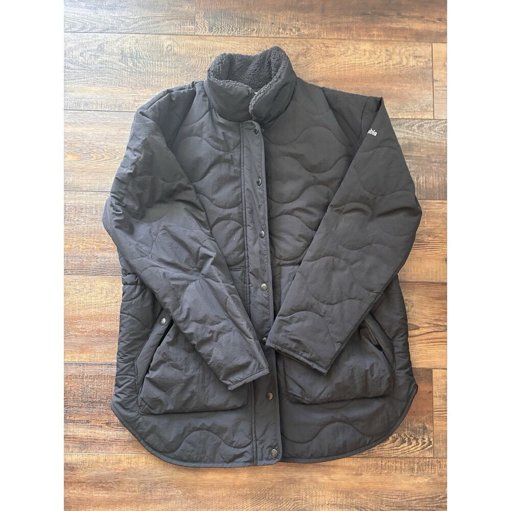 Columbia Women's Black Birchwood Sherpa Quilted Jacket Size Large - Picture 2 of 7